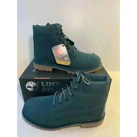 .798 Timberland 6 Inch Premium Junior's Boot (7, Dark Green) - Picture 1 of 6